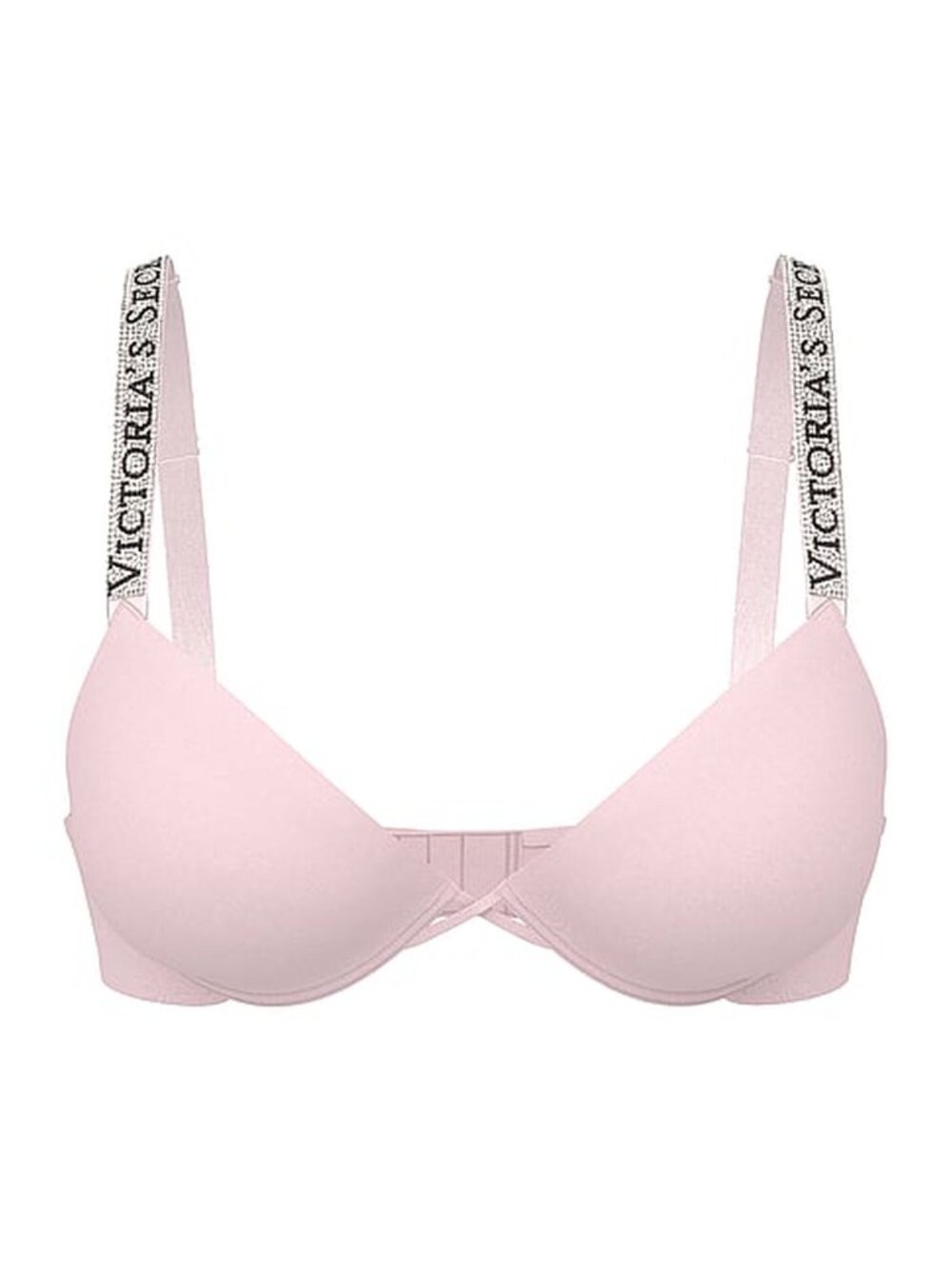 New! Victoria’s Secret Logo Shine Strap Push-Up Bra Size 34D 34558